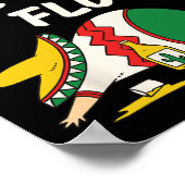 1 tequila 2 tequila 3 tequila vloer - grappig fees poster (Hoek)