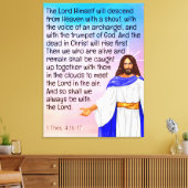 1 Tess. 4:16-17 Canvas Afdruk (Insitu (Woonkamer))