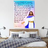1 Tess. 4:16-17 Canvas Afdruk (Insitu (Slaapkamer))