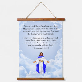 1 Tessalonicenzen 4:16-17 Hangend Wandkleed