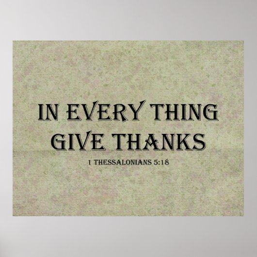 1 Tessalonicenzen 5:18 Poster (Voorkant)