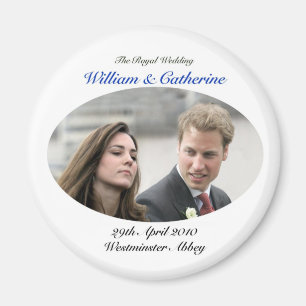 1 The Royal Wedding William & Catherine Magneet