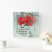 1 Thessaliërs 1:4 God houdt van je... hij koos je, Vierkante Klok (Huis)