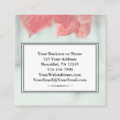 1 Thessaliërs 1:4 God houdt van je...Hij koos je. Vierkante Visitekaartje (Achterkant)