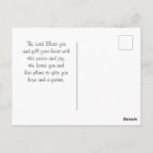 1 Thessaliërs 1:4 Hij heeft u Bijbel gekozen Briefkaart (Achterkant)