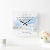 1 Thessaliërs 1:4 U bent diep geliefd bij God Vierkante Klok (Huis)