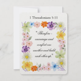 1 Thessaliërs 5:11 Feestdagenkaart