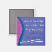 1 Thessaliërs 5:11 moedigen elkaar aan Magneet (Voorkant / Achterkant)