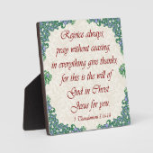 1 Thessaliërs 5:16-18 Fotoplaat (Voorkant)