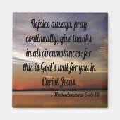 1 Thessaliërs 5:16-18 Magneet (Voorkant)