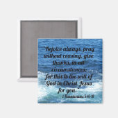 1 Thessaliërs 5:16-18 Magneet (Voorkant / Achterkant)