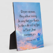 1 Thessaliërs 5:16-18 Plaque Fotoplaat (Zijkant)