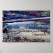 1 Thessaliërs 5: 16-18 Poster (Voorkant)