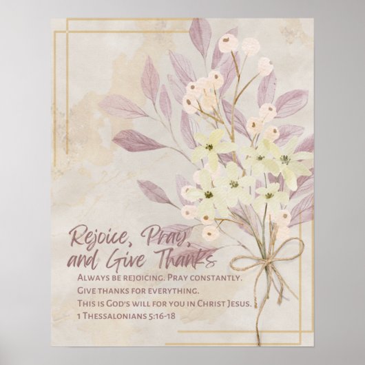 1 Thessaliërs 5:16-18 | POSTER (Voorkant)