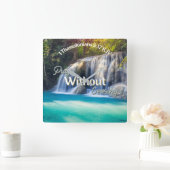 1 Thessaliërs 5:17 Bijbelse muur-klok op het Verse Vierkante Klok (Huis)