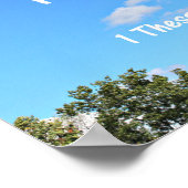 1 Thessaliërs 5:17 Pray zonder te stoppen. Poster (Hoek)