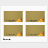 1 Thessaliërs 5:18 Alles geeft bedankt. Rechthoekige Sticker (Vel)