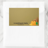 1 Thessaliërs 5:18 Alles geeft bedankt. Rechthoekige Sticker (Tas)