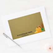 1 Thessaliërs 5:18 Alles geeft bedankt. Rechthoekige Sticker (Envelop)
