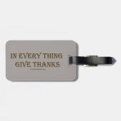 1 Thessaliërs 5:18 Bagagelabel (Achterkant horizontaal)