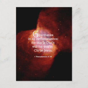 1 Thessaliërs 5:18 Briefkaart