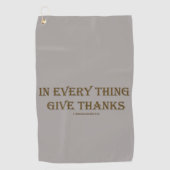 1 Thessaliërs 5:18 Golfhanddoek (Voorkant)