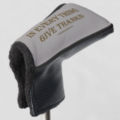 1 Thessaliërs 5:18 Hoesje Golfhoofd Golfheadcover (3/4 voorkant)