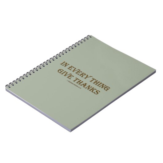 1 Thessaliërs 5:18 Notitieboek (Linkerzijde)