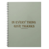 1 Thessaliërs 5:18 Notitieboek (Voorkant)