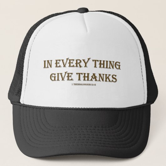 1 Thessaliërs 5:18 Trucker Pet (Voorkant)