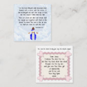 1 Thessalonians 4:16-17 Card Vierkante Visitekaartje (Voorkant / Achterkant)