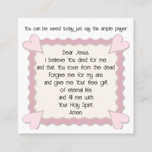 1 Thessalonians 4:16-17 Card Vierkante Visitekaartje (Achterkant)