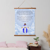 1 Thessalonians 4:16-17 Hangend Wandkleed (Slaapkamer)