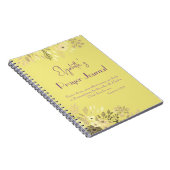 1 Thessalonicenzen 5:16-18 - Goud Lila Bloemengebe Notitieboek (Rechterzijde)