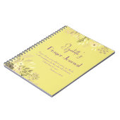 1 Thessalonicenzen 5:16-18 - Goud Lila Bloemengebe Notitieboek (Linkerzijde)