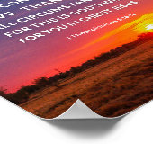 1 Thessalonicenzen 5:16-18 Verheug je altijd Poster (Hoek)