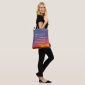 1 Thessalonicenzen 5:16-18 Verheug je altijd Tote Bag (Op model)