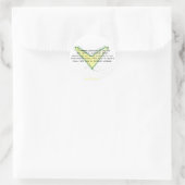 1 Thessalonicenzen 5:16-18Wees vrolijk alwa... Ronde Sticker (Tas)