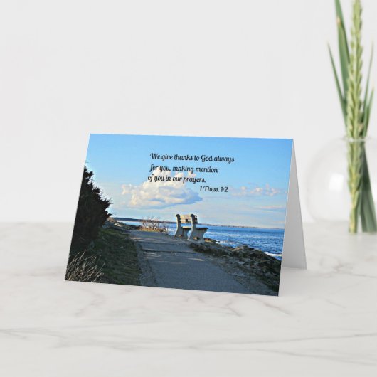 1 Thessaloniërs 1:2 Bedankkaart (Voorkant)