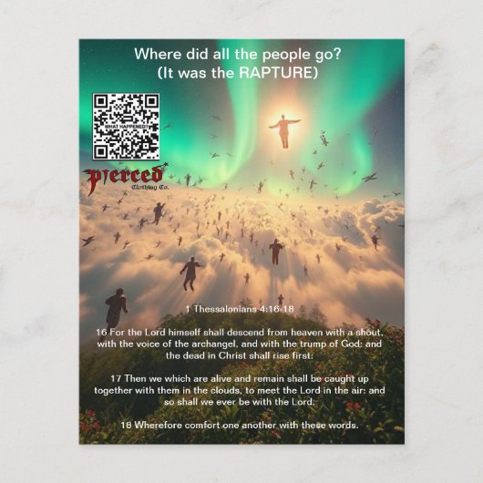 1 Thessaloniërs 4:16-18 Opname Vlieger Flyer (Voorkant)