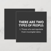 1. Those who extrapolate from incomplet data Kaart (Voorkant / Achterkant)