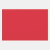 1 Thru Ten Typography In Red On Black Pattern Inpakpapier Vel (Voorkant 3)