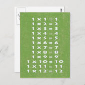 #1 Times Table Collectible Briefkaart (Voorkant / Achterkant)