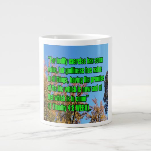 1 Timoteüs 4:8 WEBU Mok (Voorkant)