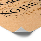 1 Timoteüs 6:7, inspirerend Christelijk Bijbelvers Poster (Hoek)