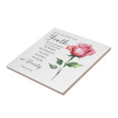 1 Timotheüs 4:12 - Jeugd Bijbel vers Bloem Tegeltje (Zijkant)