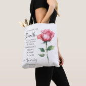 1 Timotheüs 4:12 - Jeugd Bijbel vers Bloem Tote Bag (Dichtbij)
