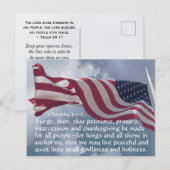 1 Timothy 2:1-2 gebeden... voor de autoriteiten Briefkaart (Voorkant / Achterkant)