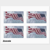 1 Timothy 2:1-2 Geplust.. voor de gezagsdragers Rechthoekige Sticker (Vel)