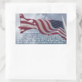 1 Timothy 2:1-2 Geplust.. voor de gezagsdragers Rechthoekige Sticker (Tas)